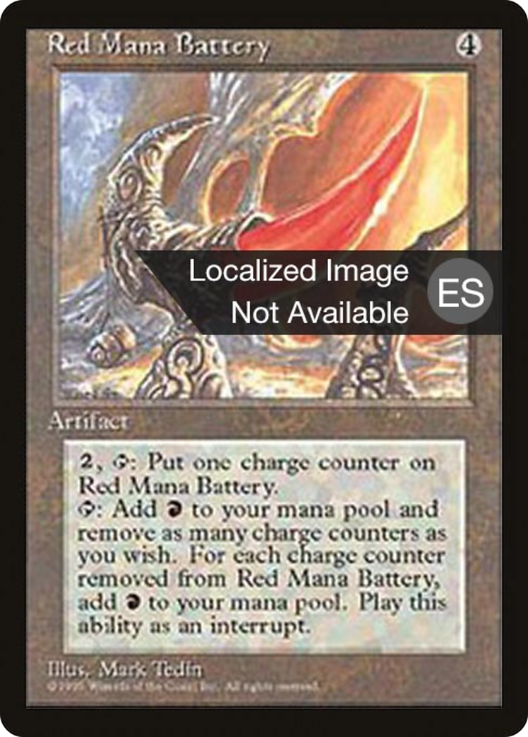 Red Mana Battery (4BB-) - Fourth Edition Foreign Black Border