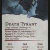 Ghastly Death Tyrant // Ghastly Death Tyrant (ACLB-011) - Battle for Baldur's Gate Art Series (Borderless)