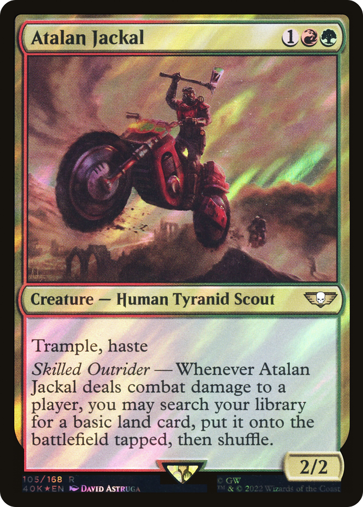 Atalan Jackal (Surge Foil) (40K-105) - Warhammer 40,000 Commander Foil