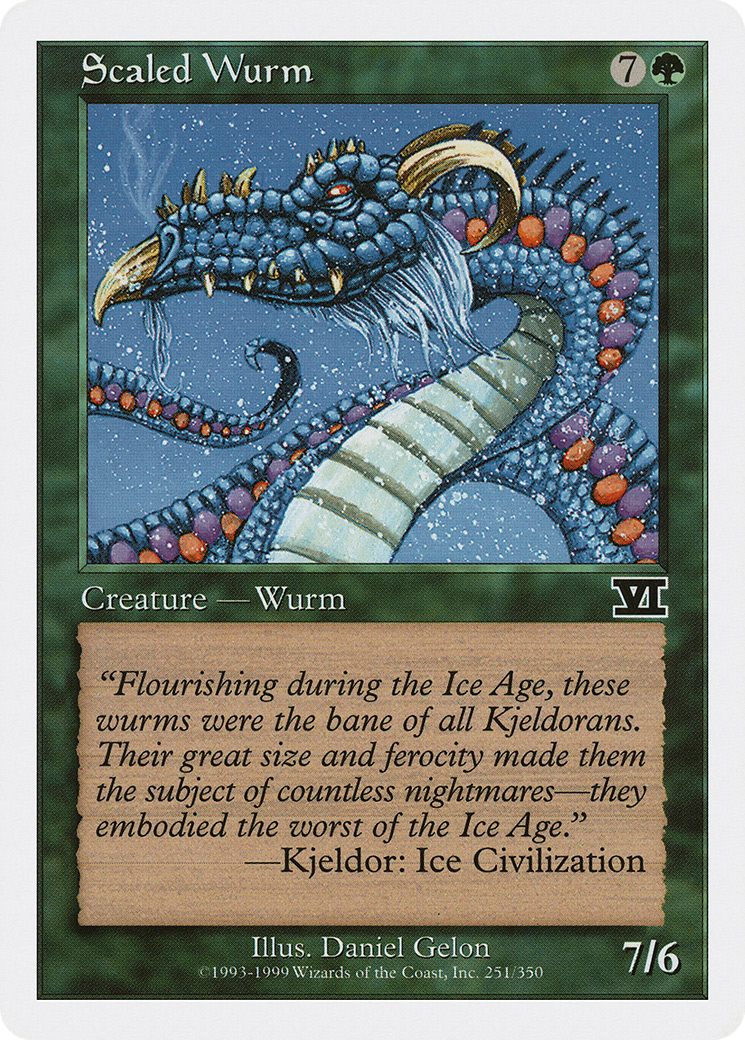 Scaled Wurm (6ED-251) - Classic Sixth Edition
