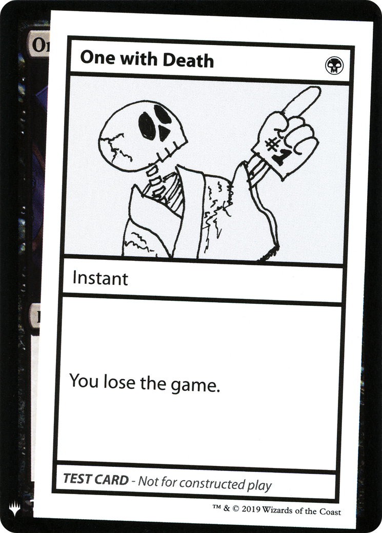 One With Death (CMB1-) - Mystery Booster Playtest Cards 2019