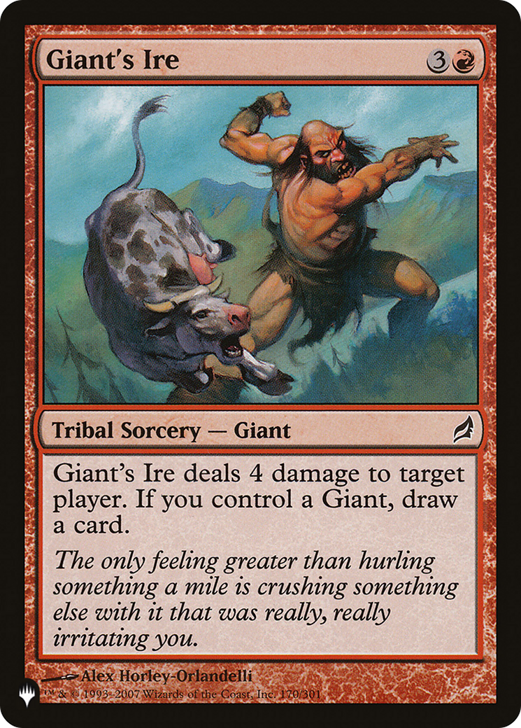 Giant's Ire (LIST-LRW-170) - The List