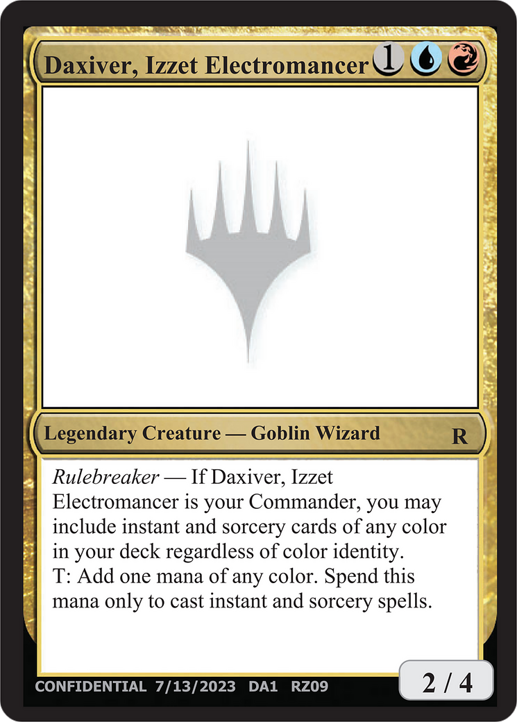 Daxiver, Izzet Electromancer (UNK-RZ09) - Unknown Event