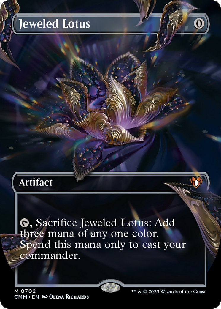 Jeweled Lotus (Borderless) (CMM-702) - Commander Masters (Borderless)