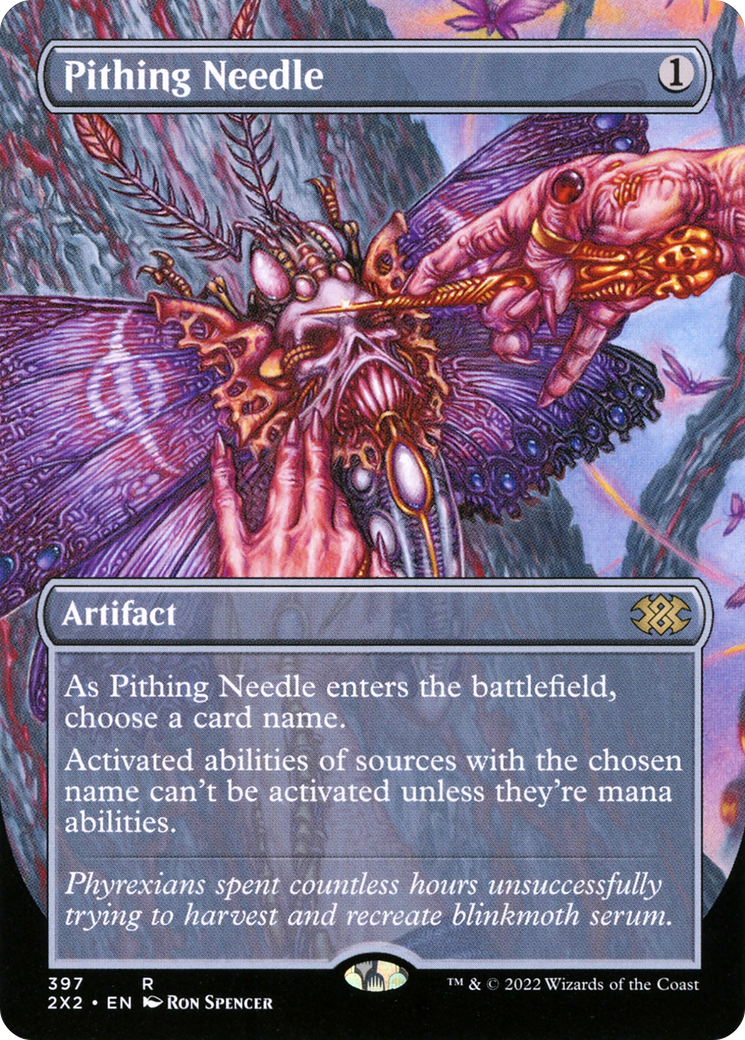 Pithing Needle (Borderless) (2X2-397) - Double Masters 2022 (Borderless) Foil