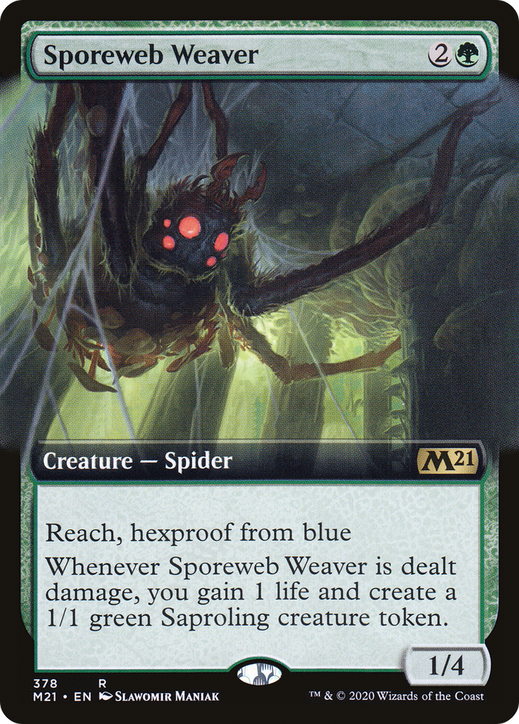 Sporeweb Weaver (Extended Art) (M21-378) - Core Set 2021: (Extended Art)