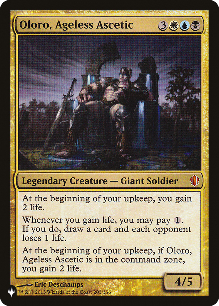 Oloro, Ageless Ascetic (LIST-203/356) - The List
