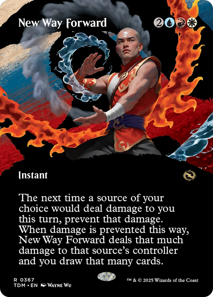 New Way Forward (Borderless) (TDM-367) - Tarkir: Dragonstorm: (Showcase) (Borderless) Foil