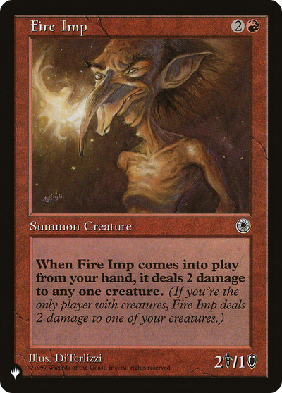 Fire Imp (LIST-) - The List