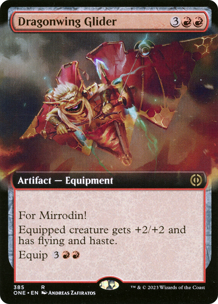 Dragonwing Glider (Extended Art) (ONE-385) - Phyrexia: All Will Be One: (Extended Art) Foil