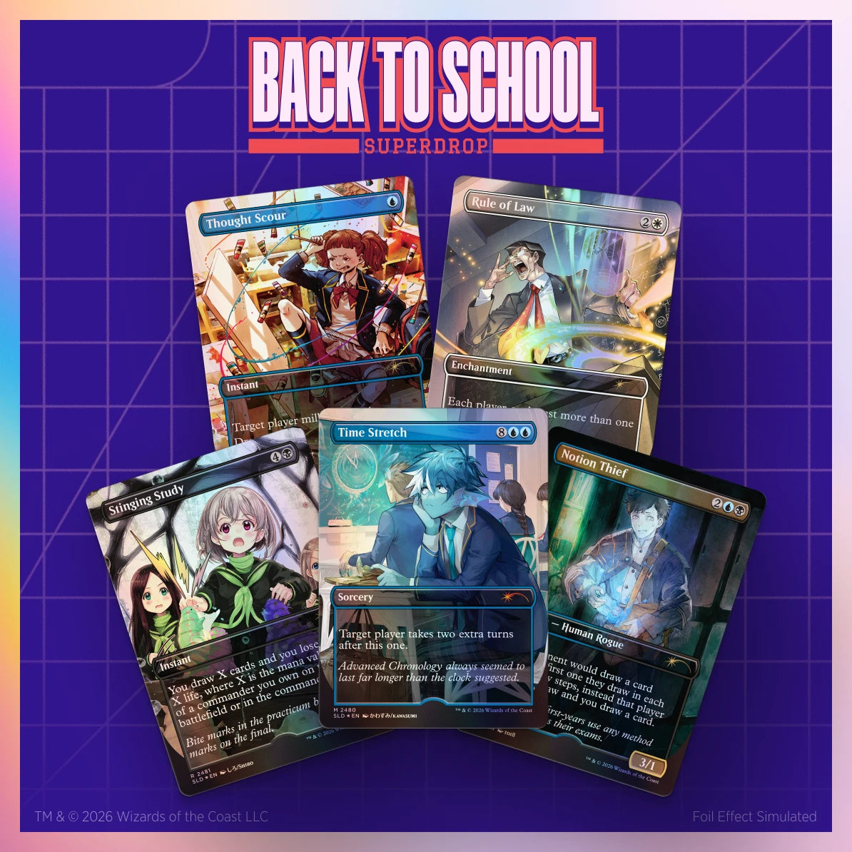 Secret Lair Drop: Mahō Gakuin Seishun Hakusho — 魔法学院青春白書 Foil Edition