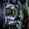 Myojin of Towering Might // Myojin of Towering Might (ANEO-034) - Neon Dynasty Art Series (Borderless) Foil