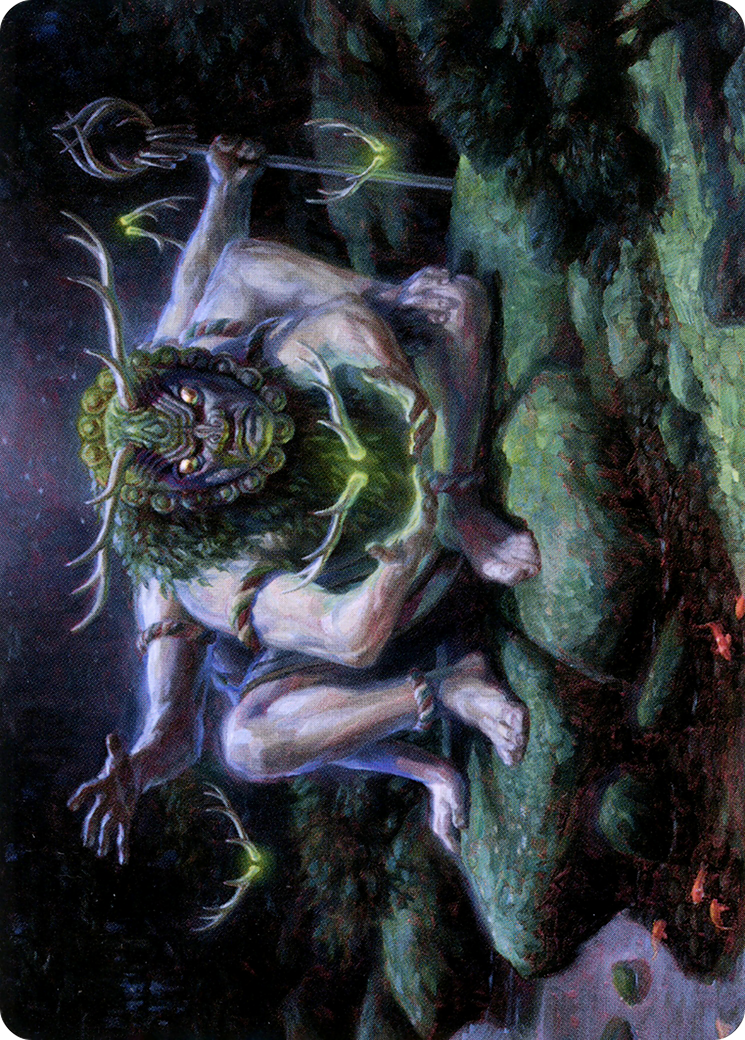 Myojin of Towering Might // Myojin of Towering Might (ANEO-034) - Neon Dynasty Art Series (Borderless) Foil