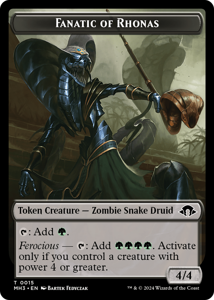 Fanatic of Rhonas (TMH3-015) - Modern Horizons 3 Tokens