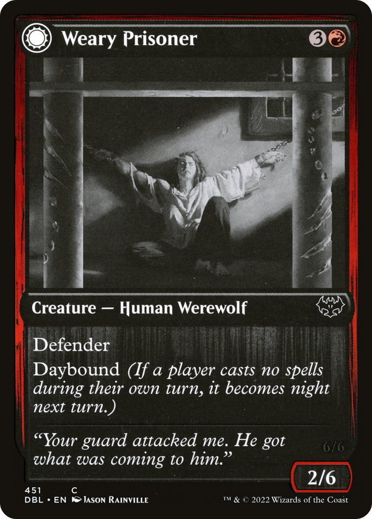 Weary Prisoner (DBL-451) - Innistrad: Double Feature: (Double Faced Transform)