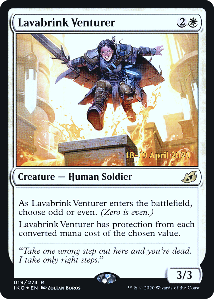 Lavabrink Venturer (PRE-019) - Ikoria: Lair of Behemoths Promos Foil