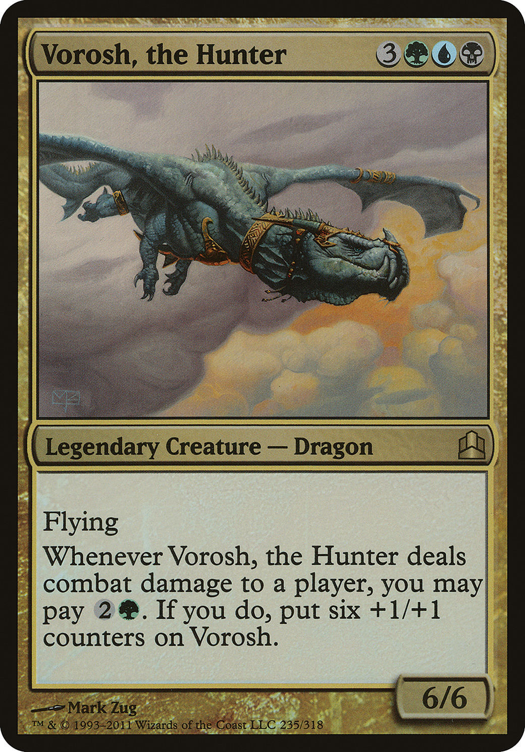 Vorosh, the Hunter (Commander 2011) (OVER-) - Commander 2011 Oversized Foil