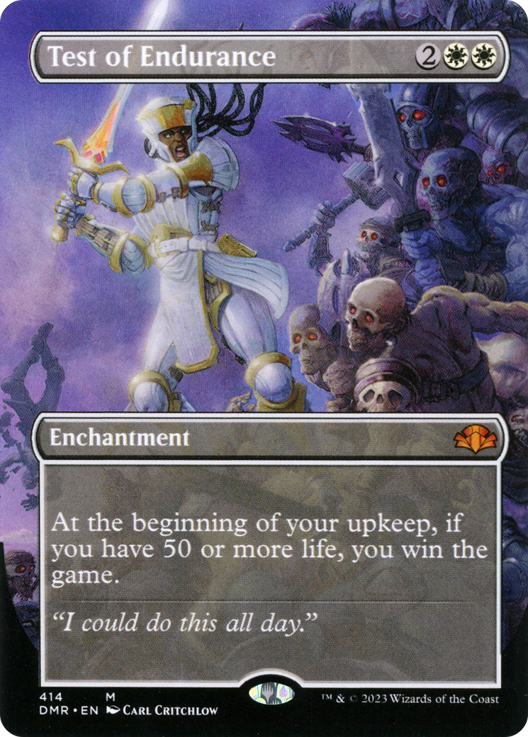Test of Endurance (Borderless) (DMR-414) - Dominaria Remastered (Borderless)