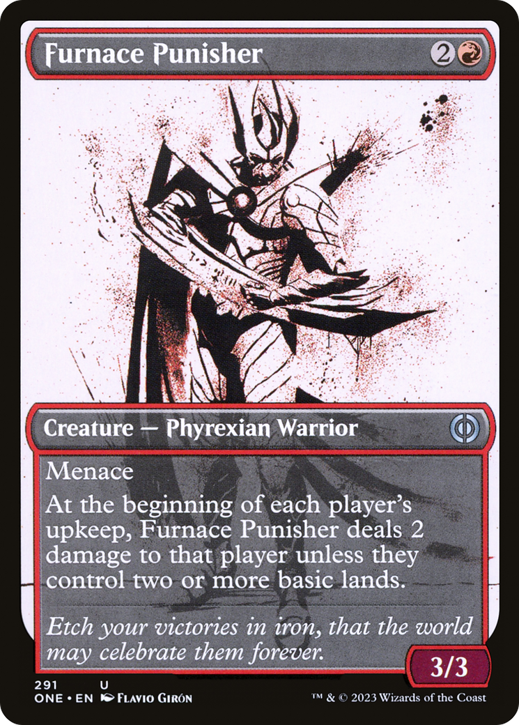 Furnace Punisher (Showcase) (ONE-291) - Phyrexia: All Will Be One: (Showcase)