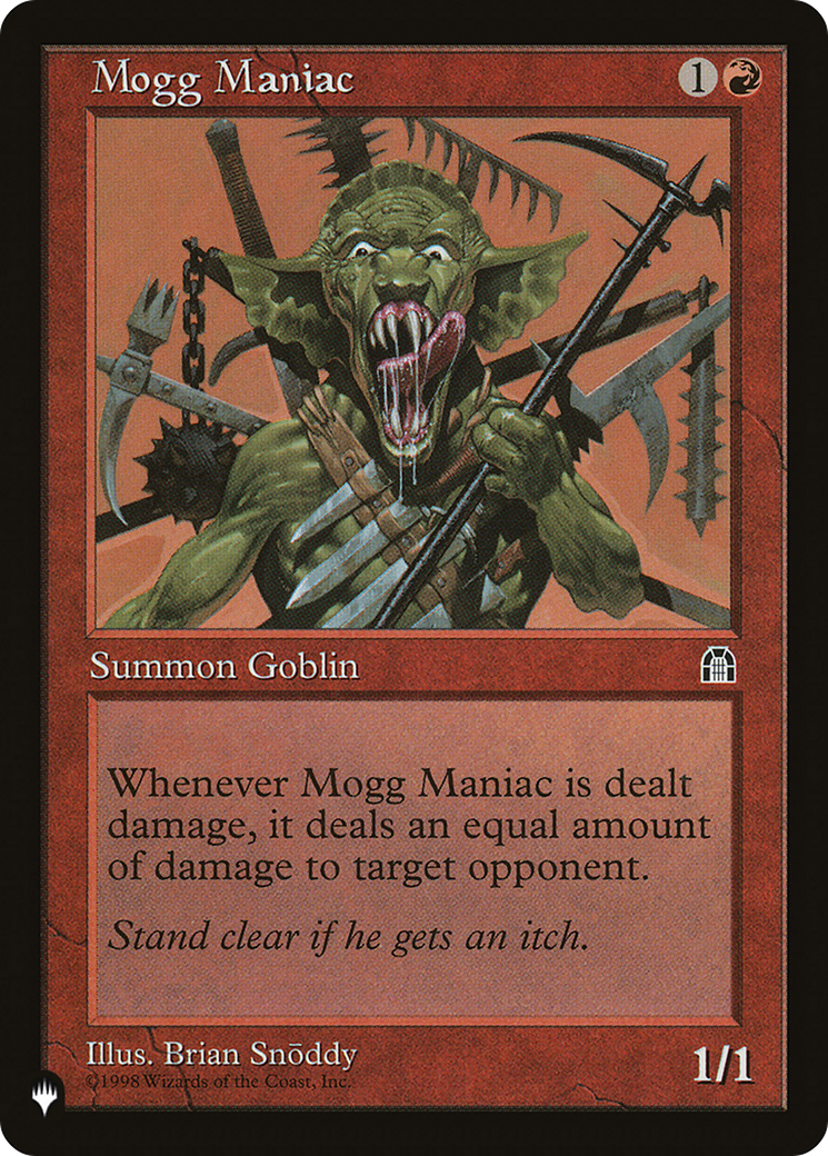 Mogg Maniac (LIST-) - The List