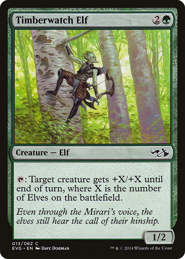 Timberwatch Elf (DD3-) - Duel Decks Anthology: Elves vs. Goblins