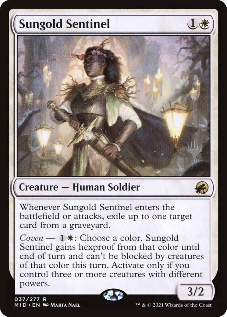 Sungold Sentinel (PPMID-37P) - Innistrad: Midnight Hunt Promos Foil