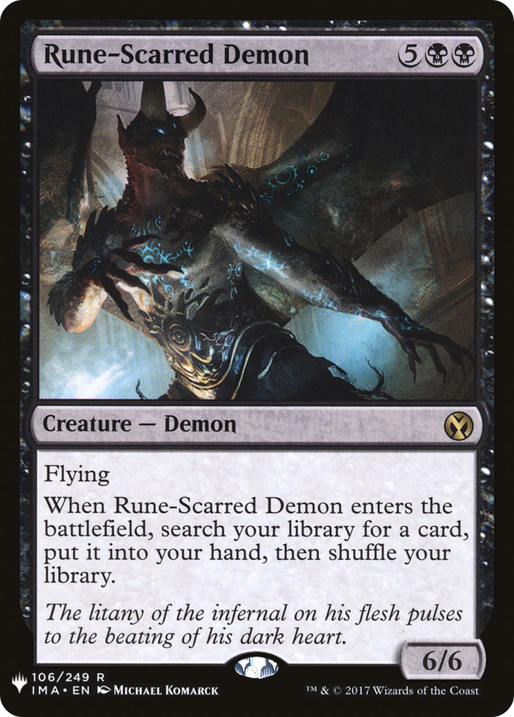 Rune-Scarred Demon (LIST-106) - The List
