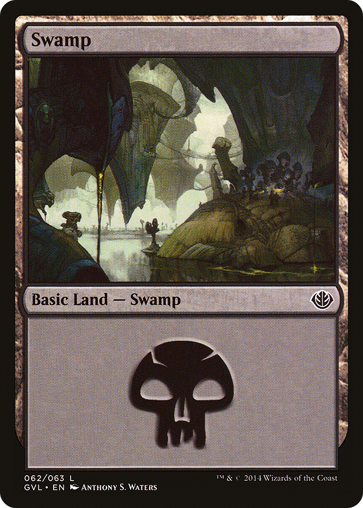 Swamp (62) (Garruk vs Liliana) (DD3-062) - Duel Decks Anthology: Garruk vs. Liliana