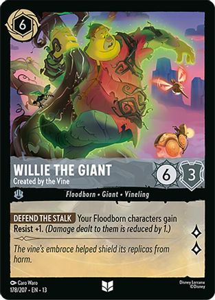 Willie the Giant - Created by the Vine (178/204) - Attack of the Vine Cold Foil