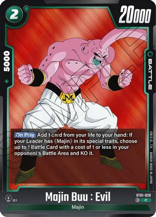 Majin Buu : Evil - ST01-029 (ST01-029) - Story Booster 01 Holofoil