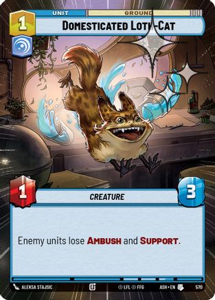 Domesticated Loth-Cat (Hyperspace Foil) (570) - Ashes of the Empire Foil