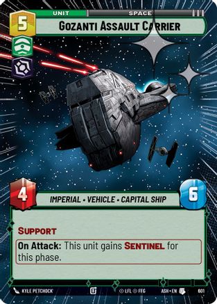 Gozanti Assault Carrier (Hyperspace Foil) (601) - Ashes of the Empire Foil