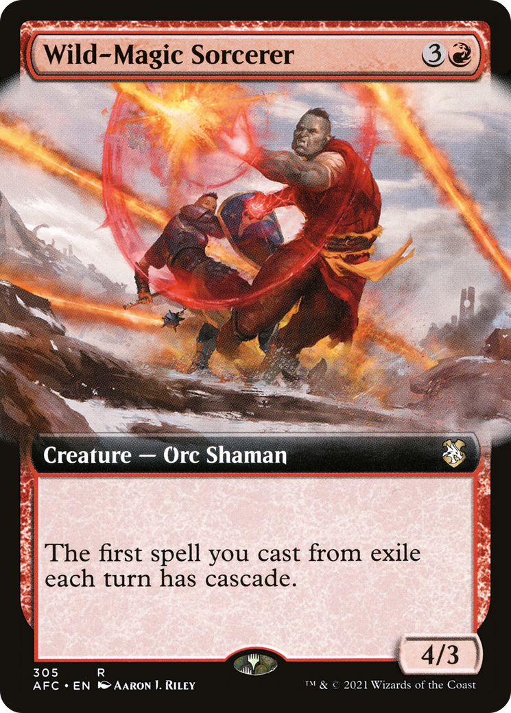 Wild-Magic Sorcerer (Extended Art) (AFC-305) - Forgotten Realms Commander: (Extended Art)