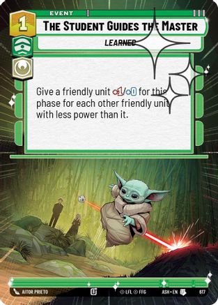 The Student Guides the Master (Hyperspace Foil) (617) - Ashes of the Empire Foil