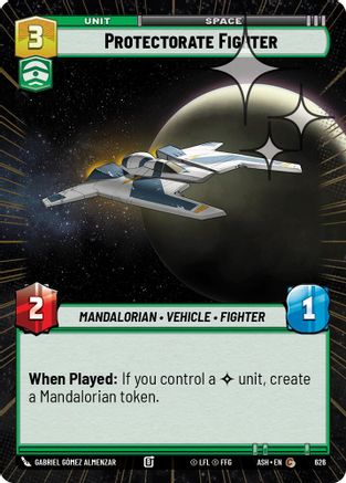 Protectorate Fighter (Hyperspace Foil) (626) - Ashes of the Empire Foil