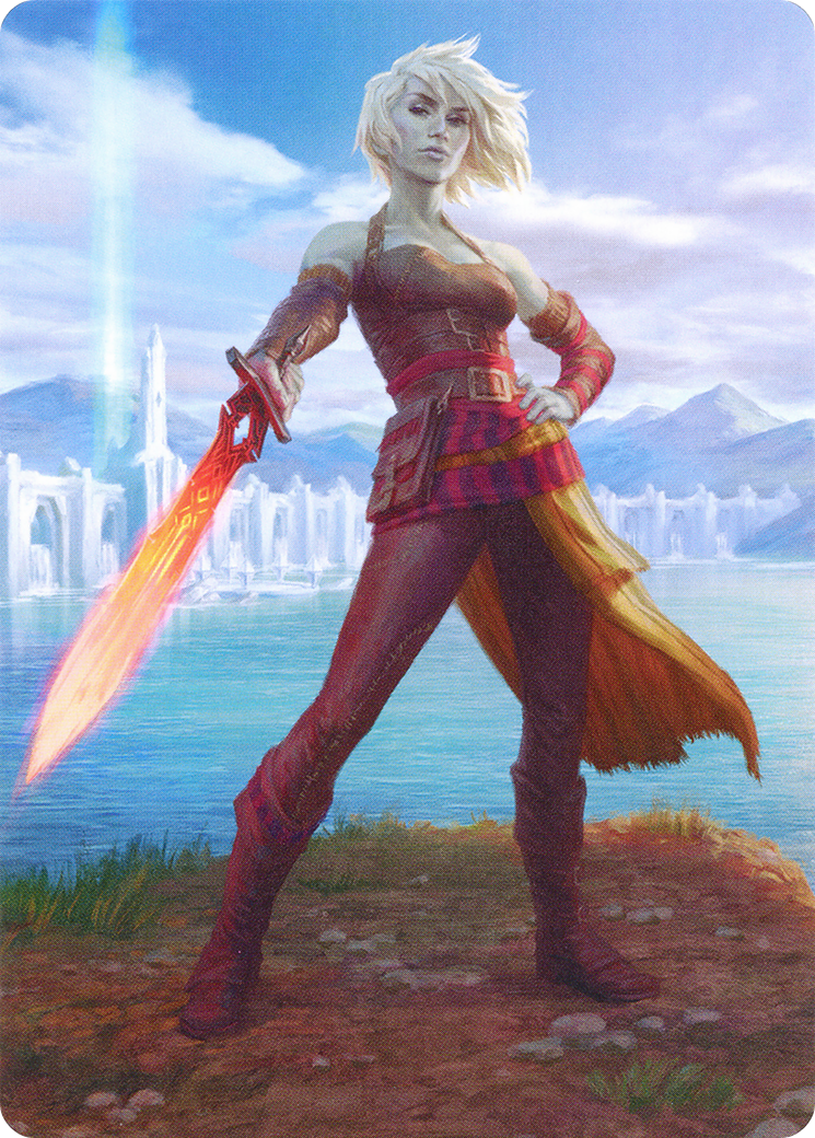 Nahiri, Heir of the Ancients // Nahiri, Heir of the Ancients (AZNR-003) - Zendikar Rising Art Series (Borderless) Foil