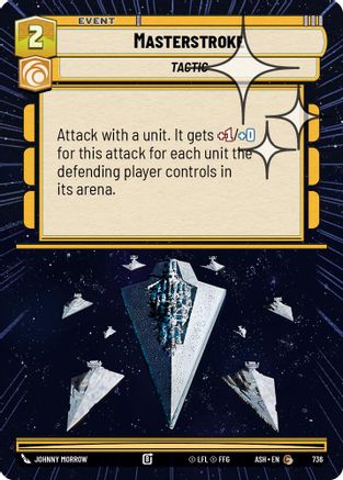Masterstroke (Hyperspace Foil) (736) - Ashes of the Empire Foil