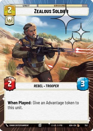 Zealous Soldier (Hyperspace Foil) (753) - Ashes of the Empire Foil