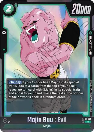 Majin Buu : Evil - ST01-031 (ST01-031) - Story Booster 01 Holofoil