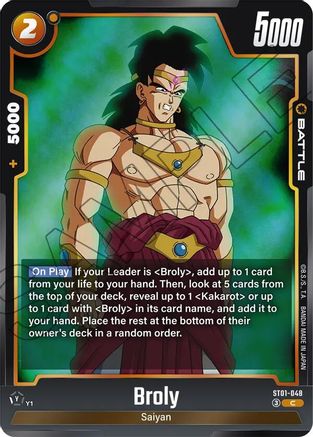 Broly - ST01-048 (ST01-048) - Story Booster 01 Holofoil