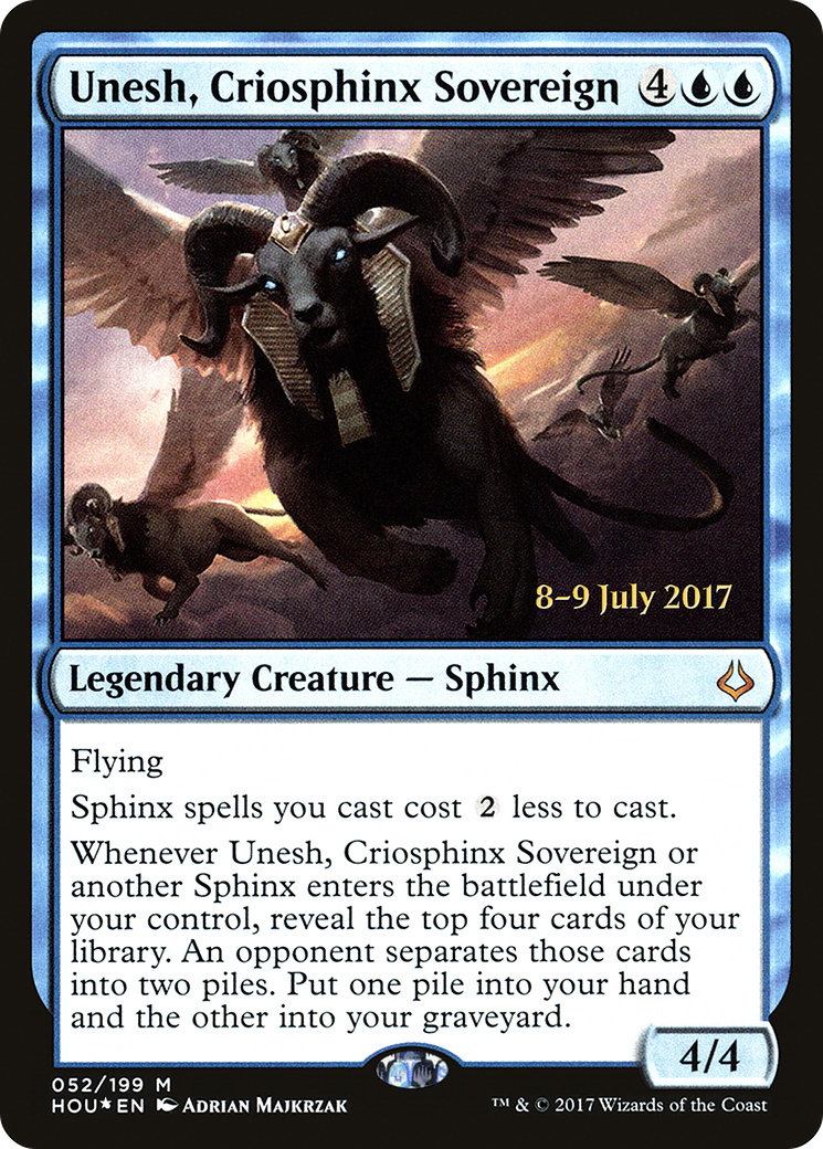Unesh, Criosphinx Sovereign (PRE-052) - Hour of Devastation Promos Foil