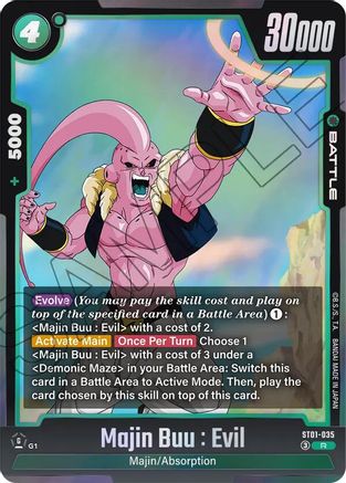 Majin Buu : Evil - ST01-035 (ST01-035) - Story Booster 01 Holofoil