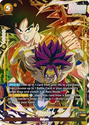 Broly - ST01-051 (Alternate Art) (ST01-051) - Story Booster 01 Holofoil