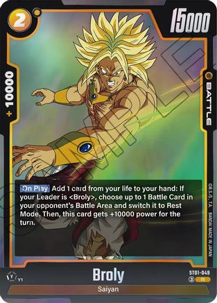 Broly - ST01-049 (ST01-049) - Story Booster 01 Holofoil