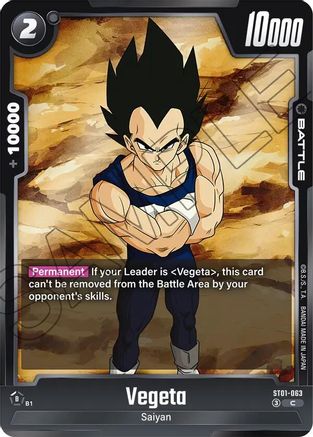 Vegeta - ST01-063 (ST01-063) - Story Booster 01 Holofoil