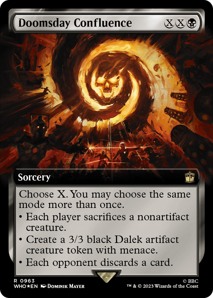 Doomsday Confluence (Extended Art) (Surge Foil) (WHO-963) - Doctor Who: (Extended Art) Foil