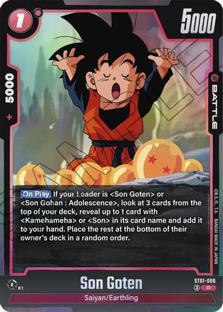 Son Goten - ST01-006 (ST01-006) - Story Booster 01 Holofoil