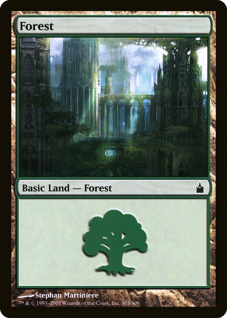 Forest (303) (RAV-303) - Ravnica: City of Guilds