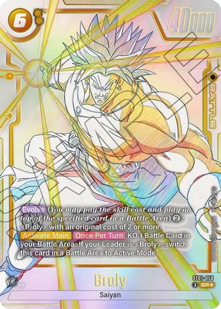 Broly - ST01-050 (Alternate Art) (ST01-050) - Story Booster 01 Holofoil