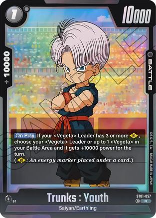 Trunks : Youth - ST01-057 (ST01-057) - Story Booster 01 Holofoil